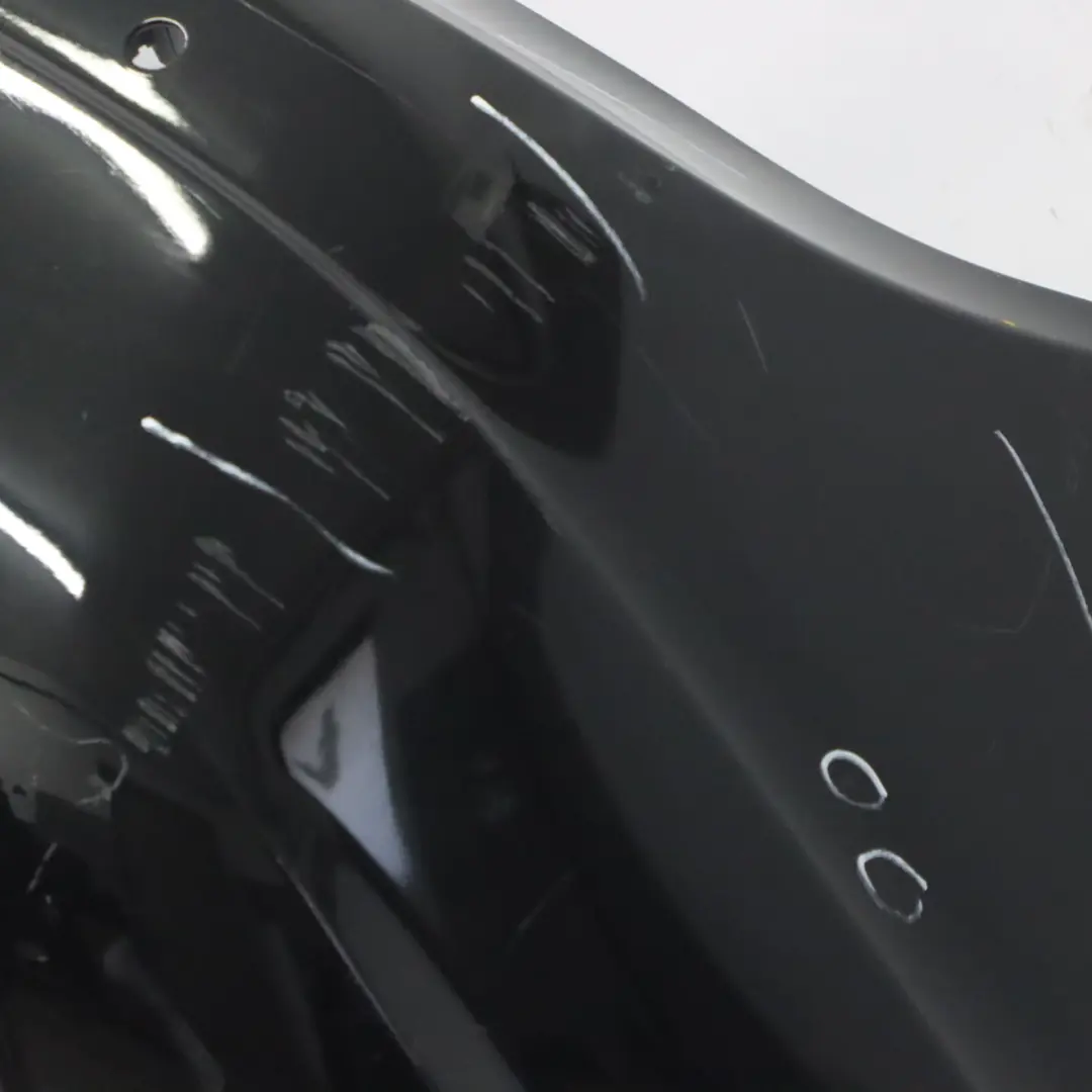 Mercedes W204 Rear Bumper Trim Panel AMG Obsidian Black Metallic - 197 - SKU A2048809347-OB - Part number A2048809347