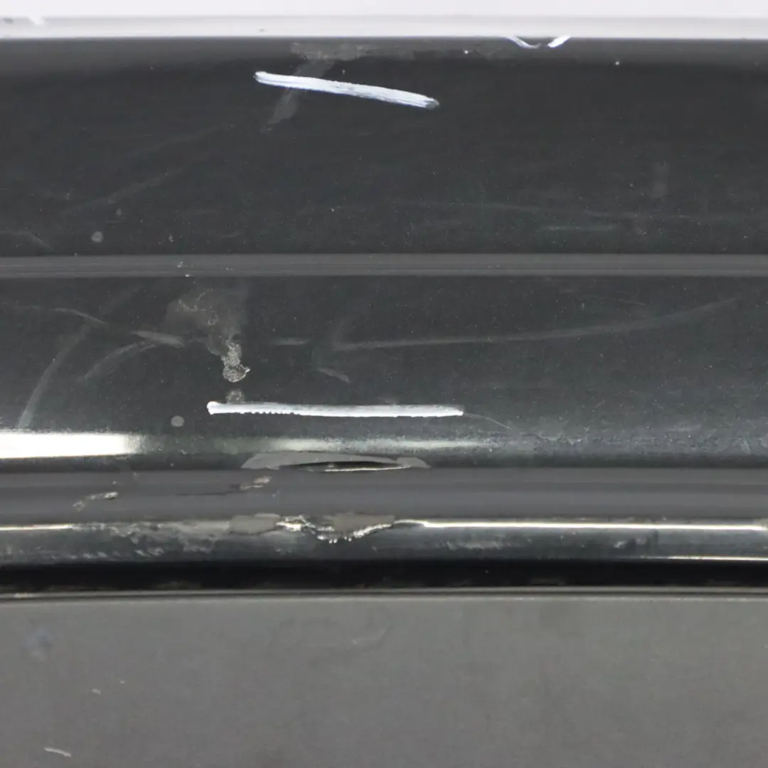 Mercedes W204 Rear Bumper Trim Panel AMG Obsidian Black Metallic - 197 - SKU A2048809347-OB - Part number A2048809347
