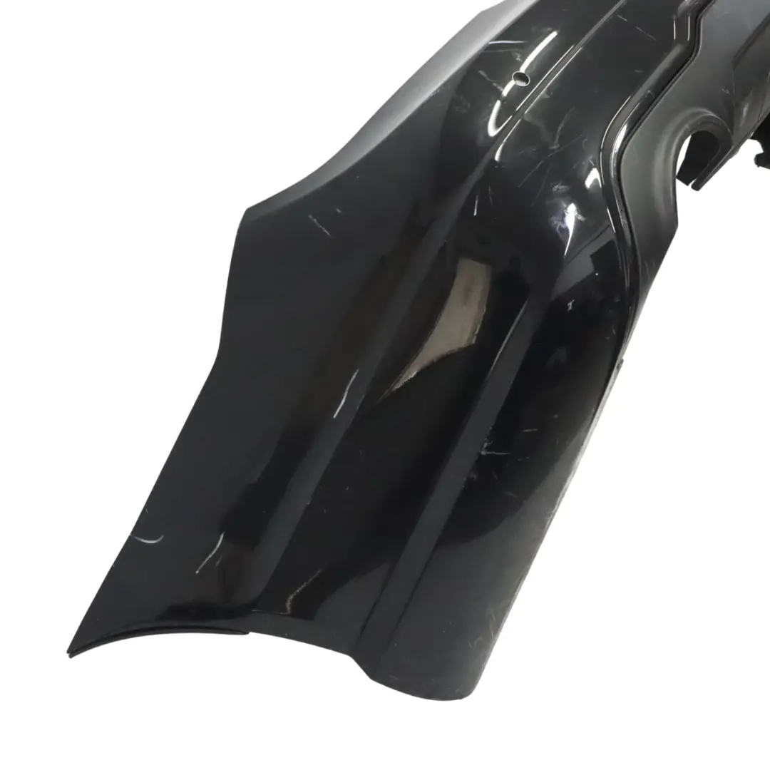 Mercedes W204 Rear Bumper Trim Panel AMG Obsidian Black Metallic - 197 - SKU A2048809347-OB - Part number A2048809347