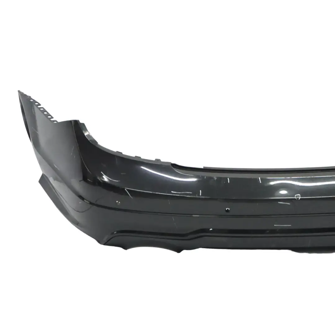 Mercedes W204 Rear Bumper Trim Panel AMG Obsidian Black Metallic - 197 - SKU A2048809347-OB - Part number A2048809347