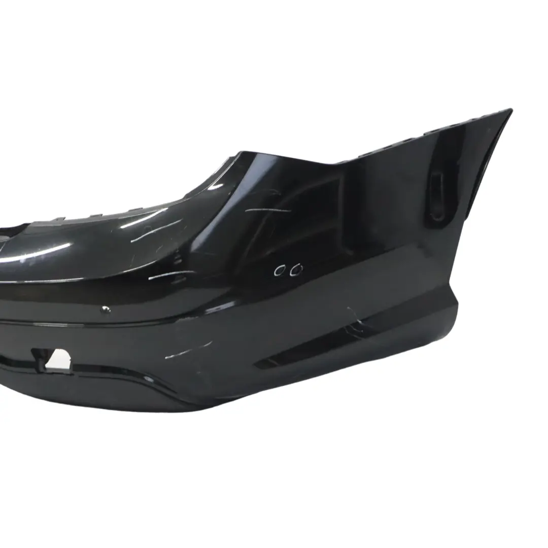Mercedes W204 Rear Bumper Trim Panel AMG Obsidian Black Metallic - 197 - SKU A2048809347-OB - Part number A2048809347