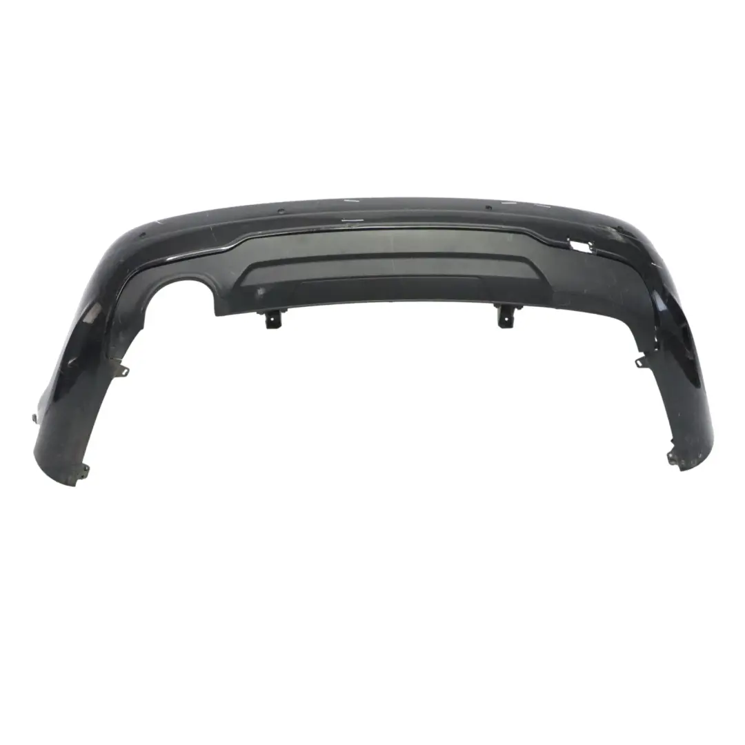 Mercedes W204 Rear Bumper Trim Panel AMG Obsidian Black Metallic - 197 - SKU A2048809347-OB - Part number A2048809347