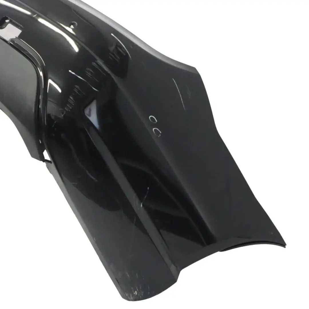 Mercedes W204 Rear Bumper Trim Panel AMG Obsidian Black Metallic - 197 - SKU A2048809347-OB - Part number A2048809347