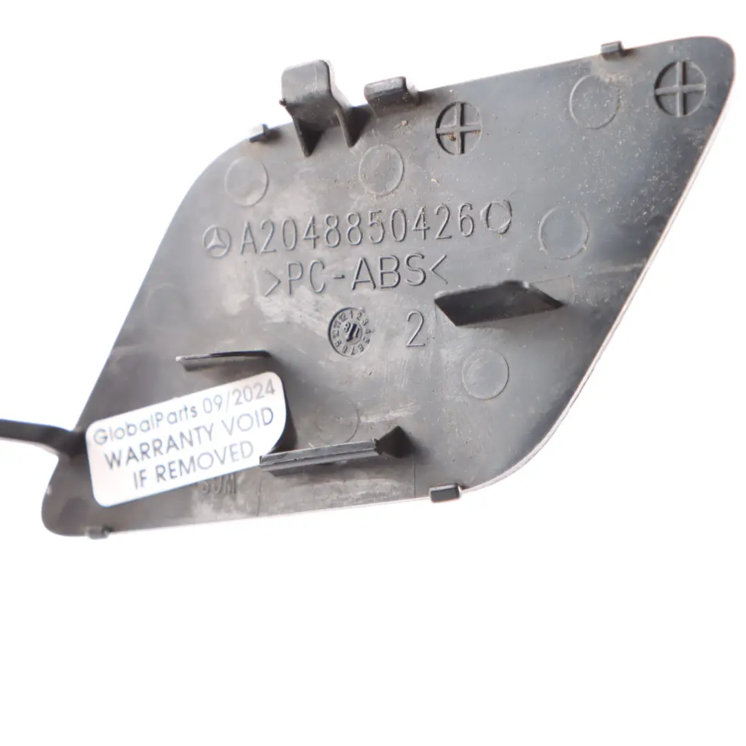 Front Bumper Towing Eye Flap Trim Cover Tenorite Grey - 755 to Mercedes W204 with Part number A2048850426 Mercedes W204 Front Bumper Towing Eye Flap Trim Cover Tenorite Grey - 755 - SKU A2048850426-TNG - Part number A2048850426