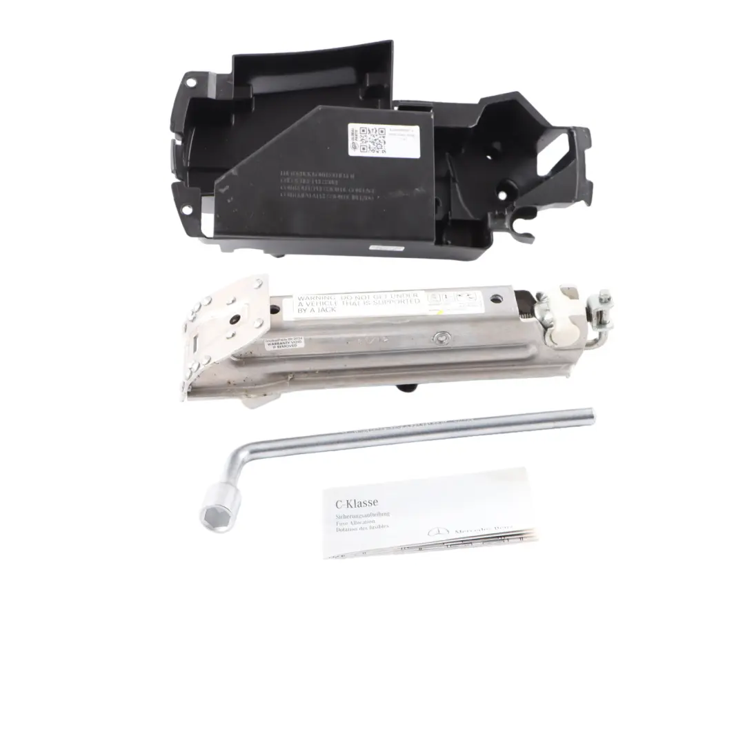 Kit Herramientas Maletero Soporte Gato Elevador Llave Ruedas para Mercedes W204 con número de pieza A2128980914 Mercedes W204 Kit Herramientas Maletero Soporte Gato Elevador Llave Ruedas - SKU A2048980007-3 - Número de pieza A2128980914