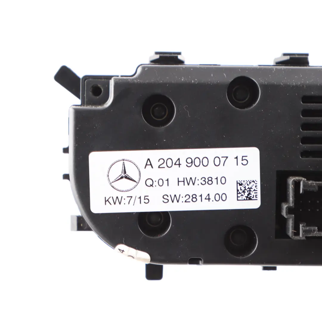 Conditioning Climate Control Panel A/C Switch to Mercedes C204 C218 Air with Part number A2049000715 Mercedes C204 C218 Air Conditioning Climate Control Panel A/C Switch - SKU A2049000715 - Part number A2049000715