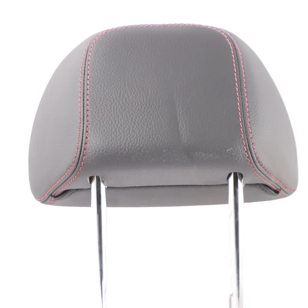 Mercedes W204 Headrest Rear Seat Left Right N/O/S Imitation Leather Red Seam - SKU A2049709750 - Part number A2049709750