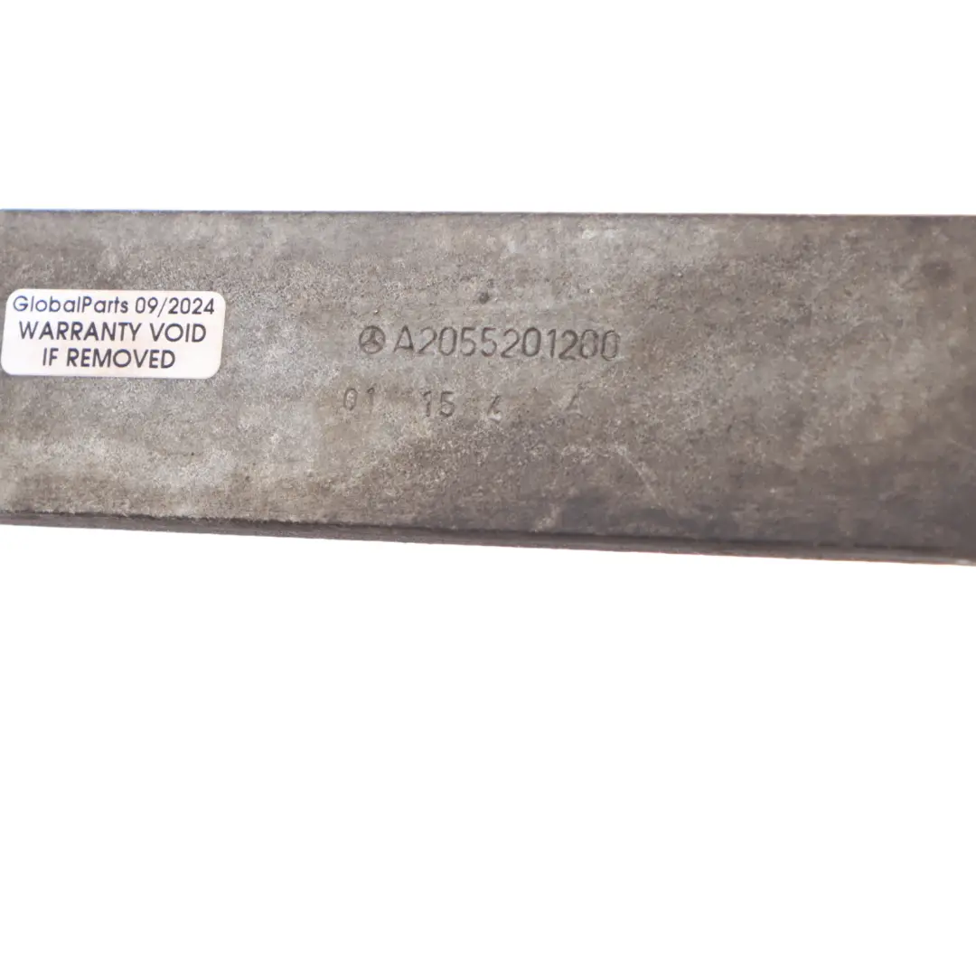 Front Strut Under Floor Support Strap Brace to Mercedes W205 with Part number A2055201200 Mercedes W205 Front Strut Under Floor Support Strap Brace - SKU A2055201200 - Part number A2055201200