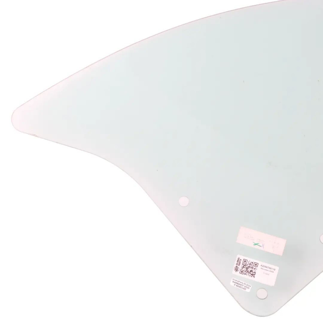 Window Glass Rear Left N/S Green Glazing AS2 to Mercedes A205 with Part number A2056700110 Mercedes A205 Window Glass Rear Left N/S Green Glazing AS2 - SKU A2056700110 - Part number A2056700110