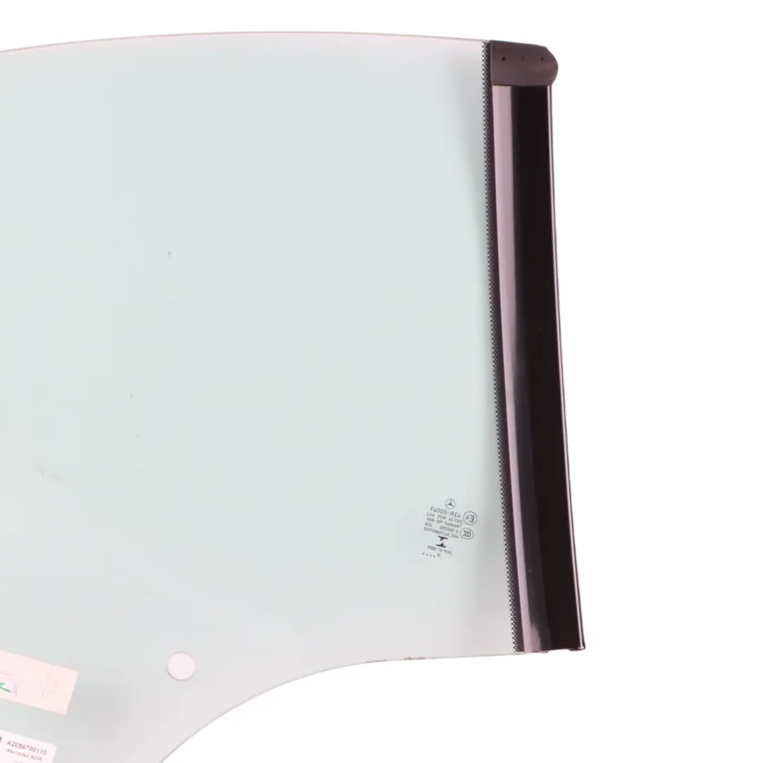 Window Glass Rear Left N/S Green Glazing AS2 to Mercedes A205 with Part number A2056700110 Mercedes A205 Window Glass Rear Left N/S Green Glazing AS2 - SKU A2056700110 - Part number A2056700110