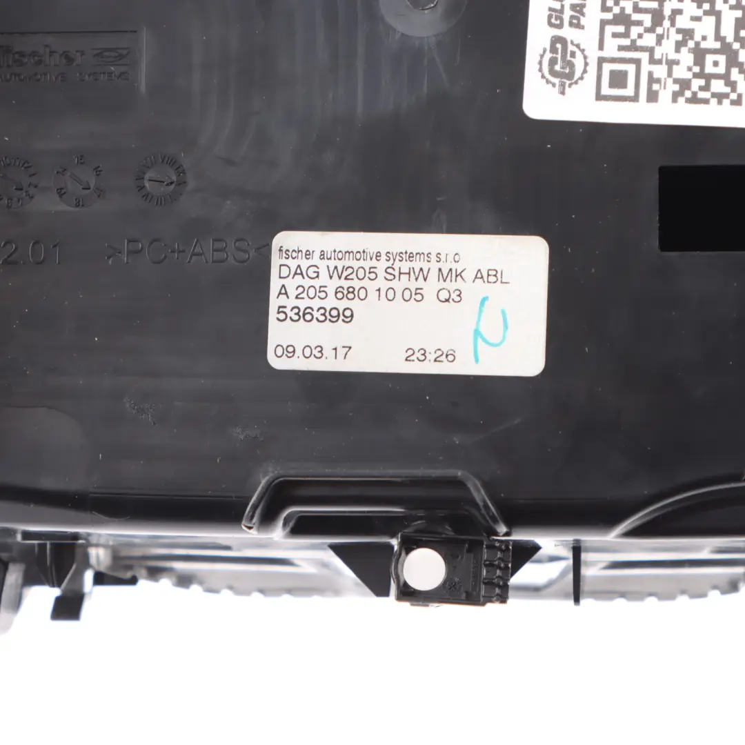 Mercedes W205 Consola Central Delantera Portavasos Negro 12V - SKU A2056801005-3 - Número de pieza A2056801005
