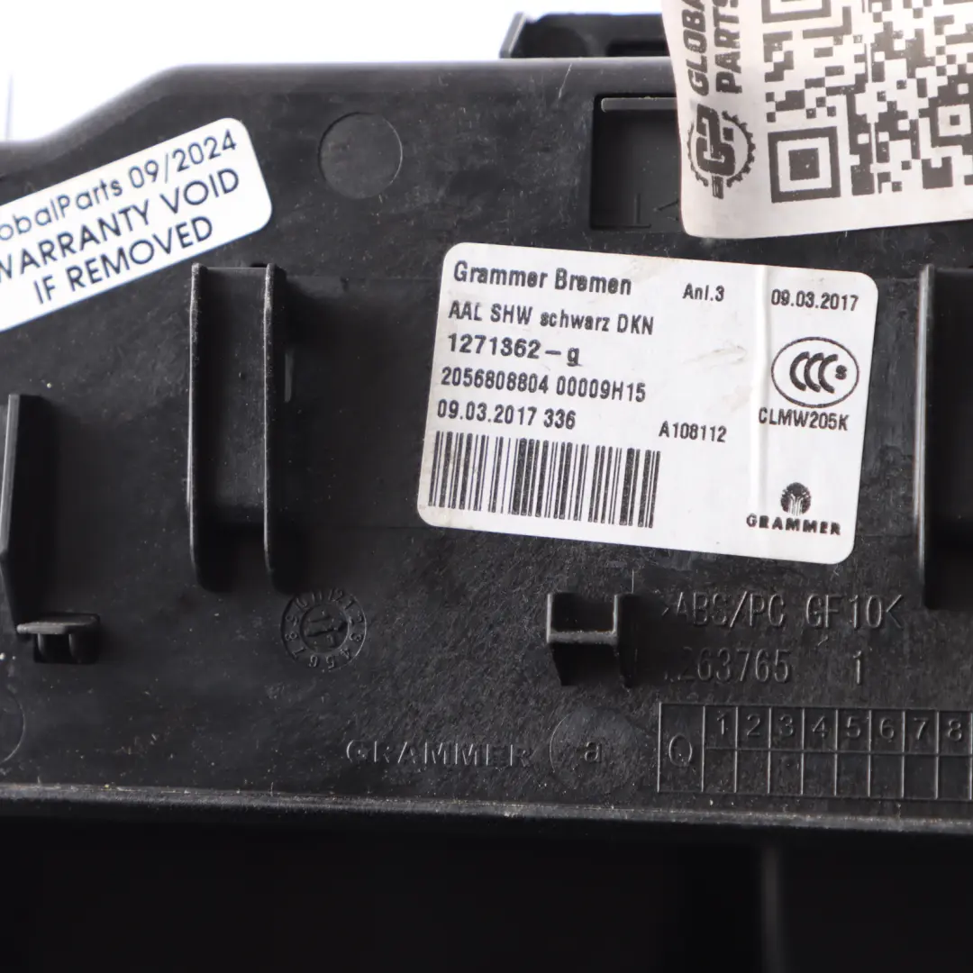 Mercedes W205 Centre Console Armrest Storage Split Slide Tray Black - SKU A2056808804-1 - Part number A2056808804