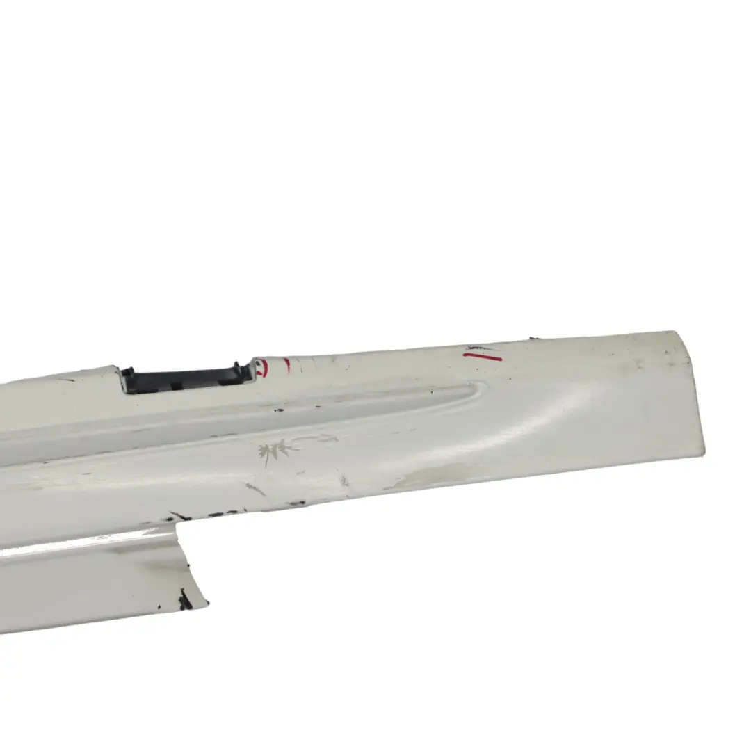 Side Skirt Left N/S Door Sill Cover Polar White - 149 Mercedes W205 - SKU A2056981354-POL - Part number A2056981354