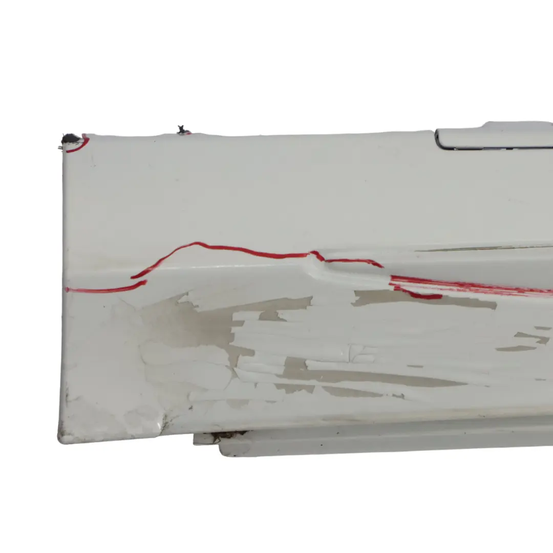 Side Skirt Left N/S Door Sill Cover Polar White - 149 Mercedes W205 - SKU A2056981354-POL - Part number A2056981354