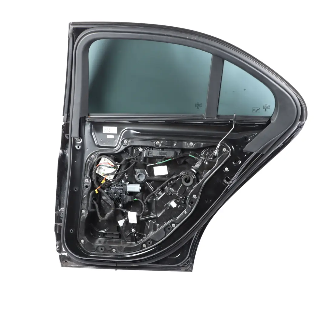 Door Rear Right O/S Obsidian Black Metallic - 197 to Mercedes W205 with Part number A2057300205 Mercedes W205 Door Rear Right O/S Obsidian Black Metallic - 197 - SKU A2057300205-OB - Part number A2057300205
