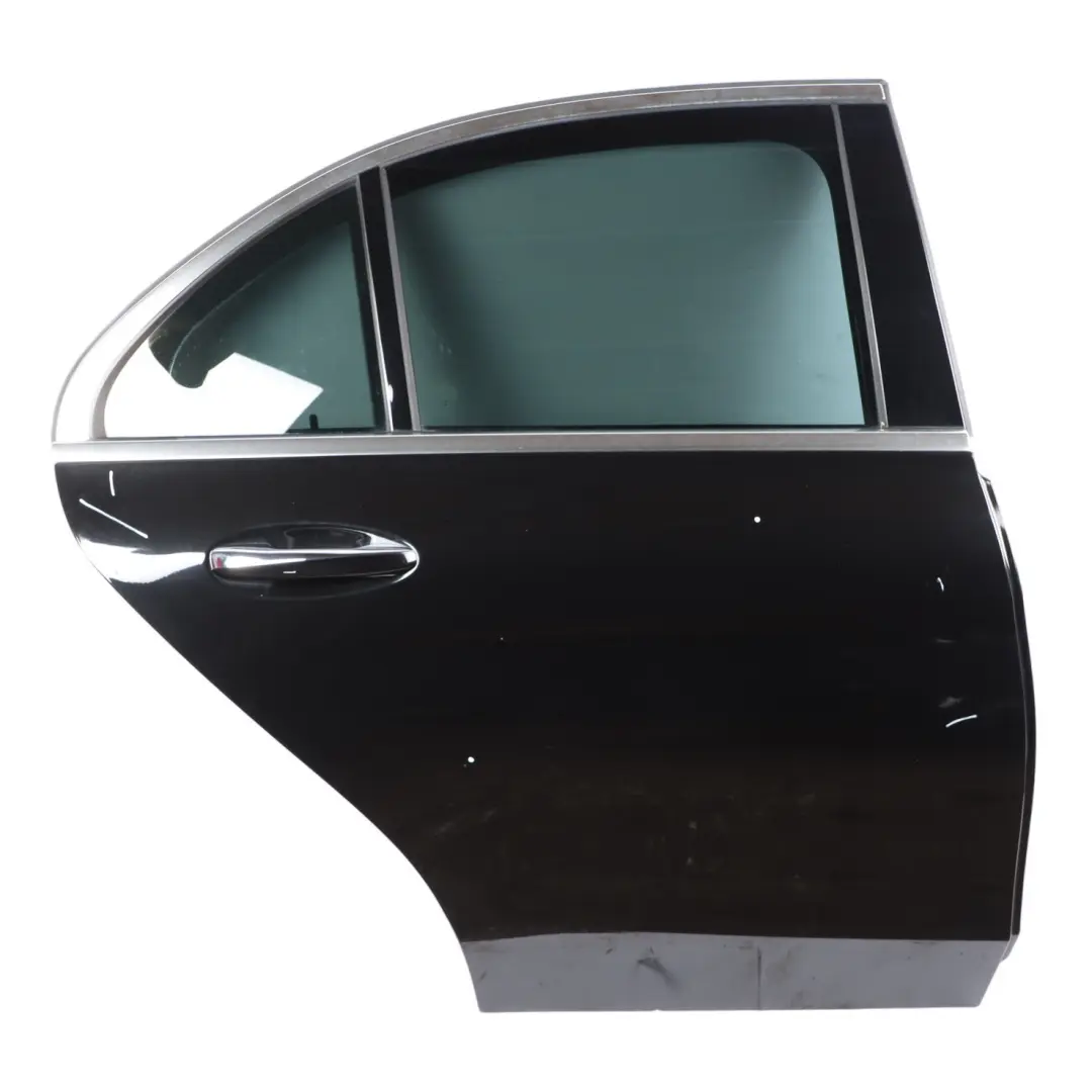 Door Rear Right O/S Obsidian Black Metallic - 197 to Mercedes W205 with Part number A2057300205 Mercedes W205 Door Rear Right O/S Obsidian Black Metallic - 197 - SKU A2057300205-OB - Part number A2057300205