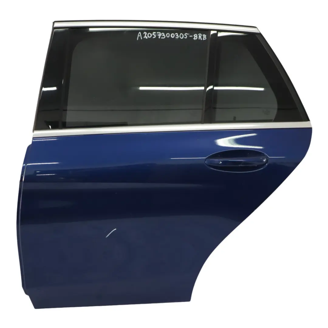Puerta Trasera Izquierda Azul Brillante Metalizado - 896 para Mercedes S205 con número de pieza A2057300305 Mercedes S205 Puerta Trasera Izquierda Azul Brillante Metalizado - 896 - SKU A2057300305-BRB - Número de pieza A2057300305