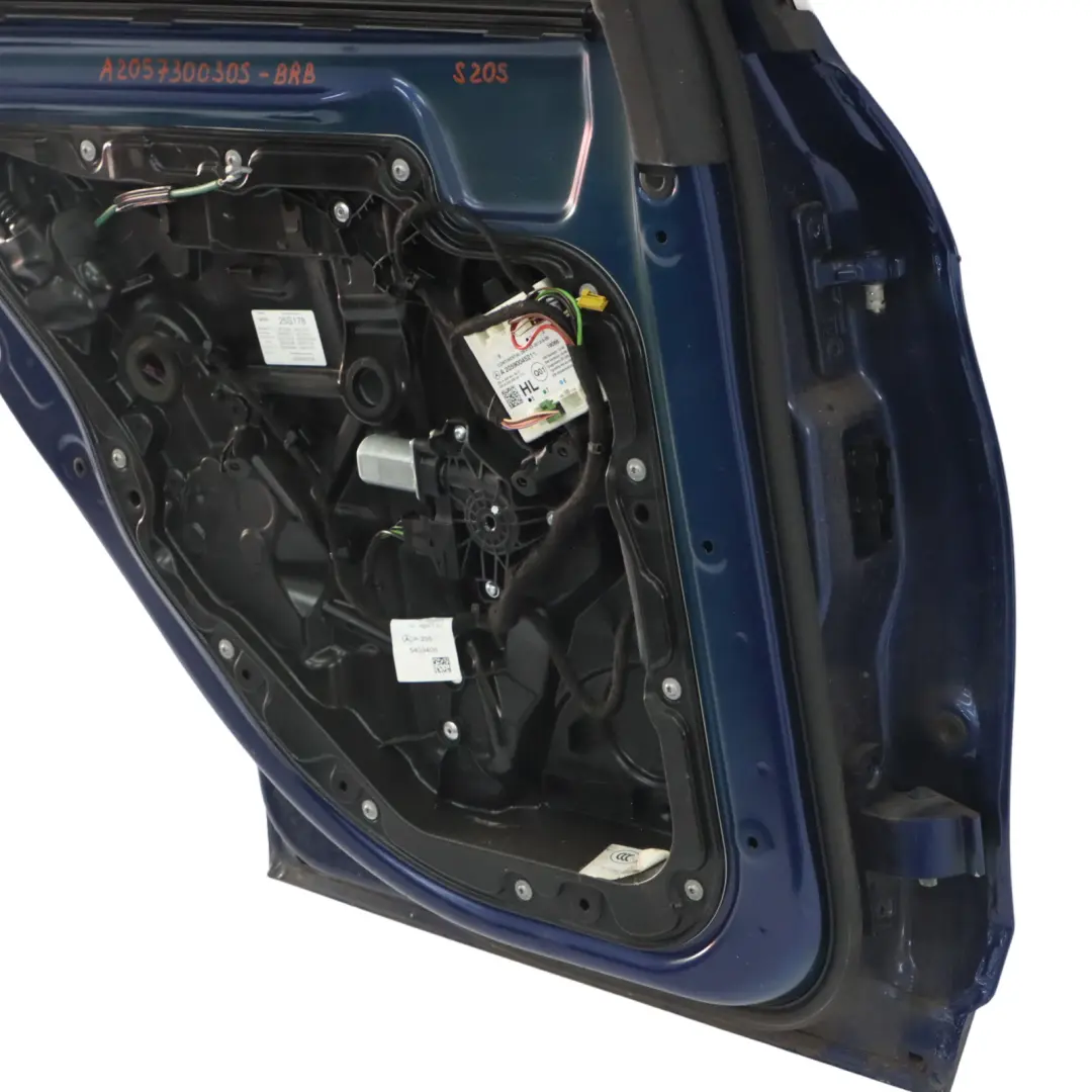 Mercedes S205 Tür Hinten Links Brillantblau Blau Metallic - 896 - SKU A2057300305-BRB - Teilenummer A2057300305