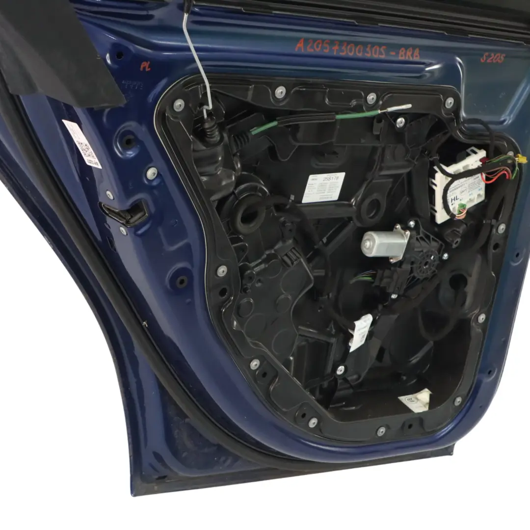 Mercedes S205 Tür Hinten Links Brillantblau Blau Metallic - 896 - SKU A2057300305-BRB - Teilenummer A2057300305