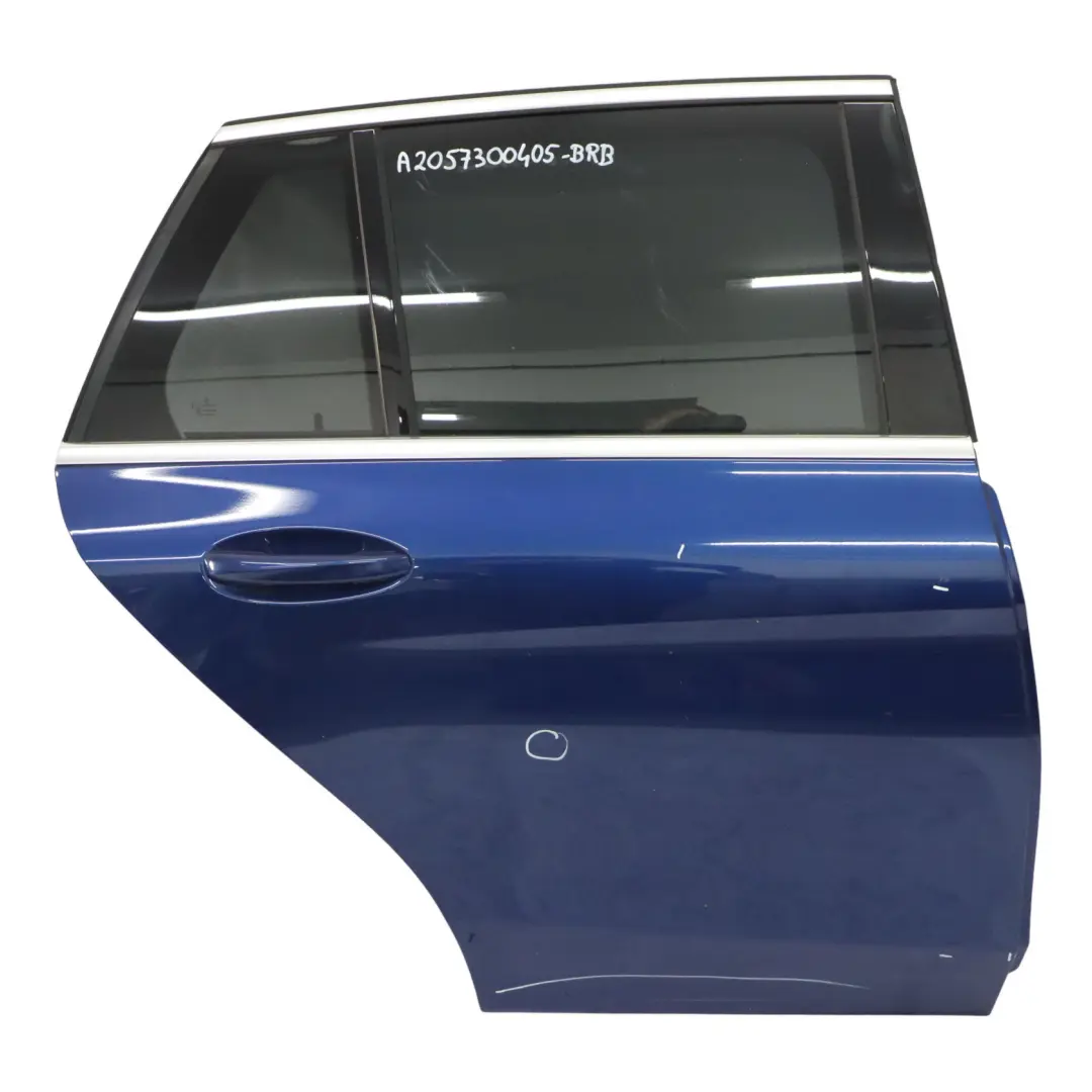 Porta Posteriore Destra Brilliant Blue Metallic - 896 per Mercedes S205 con numero di parte A2057300405 Mercedes S205 Porta Posteriore Destra Brilliant Blue Metallic - 896 - SKU A2057300405-BRB - Numero di parte A2057300405