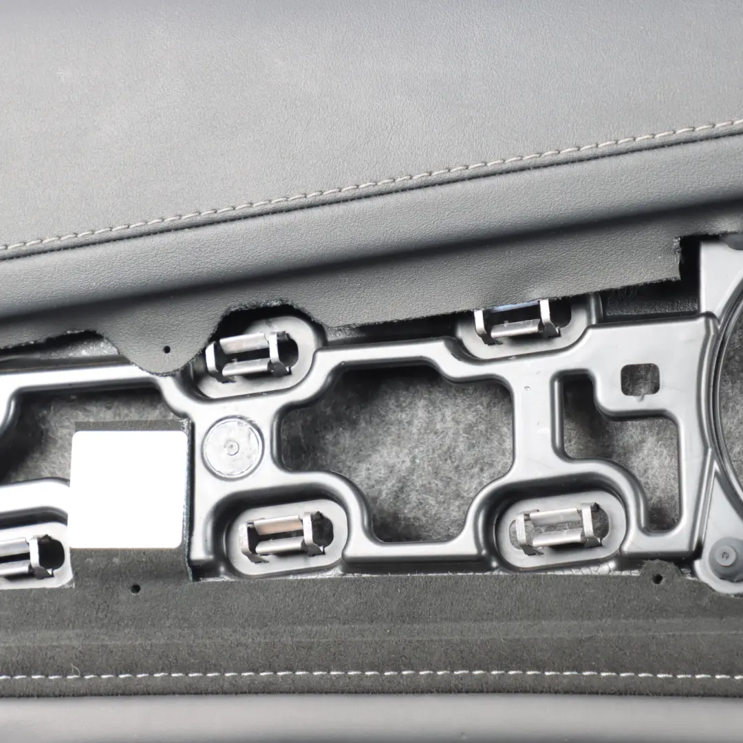 Door Card Cover Rear Left N/S Trim Panel Black Leather to Mercedes W205 with Part number A2057302102 Mercedes W205 Door Card Cover Rear Left N/S Trim Panel Black Leather - SKU A2057302102 - Part number A2057302102