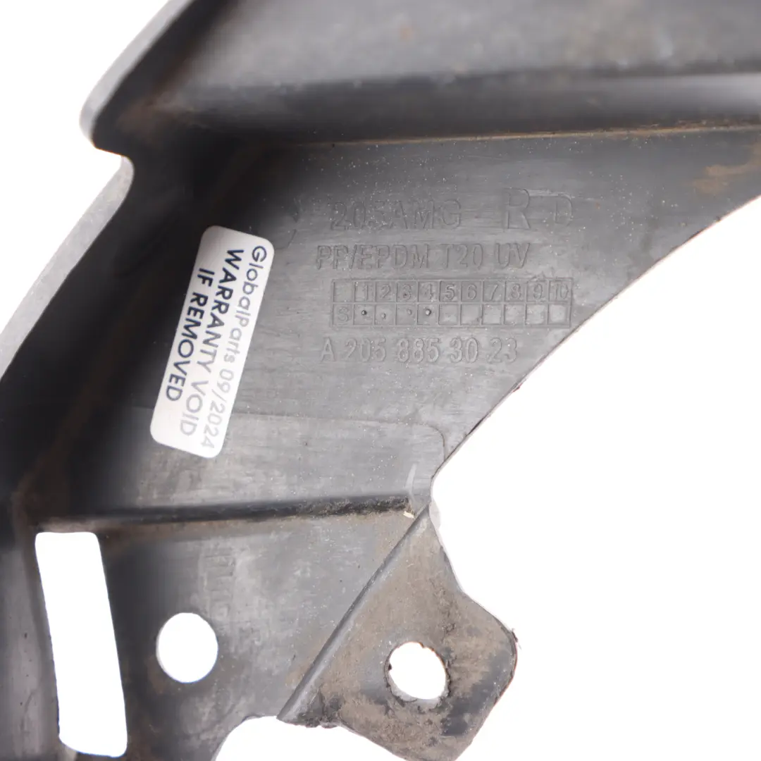 Mercedes W205 Rear Bumper Bracket Right O/S Holder Mount Trim - SKU A2058853023 - Part number A2058853023