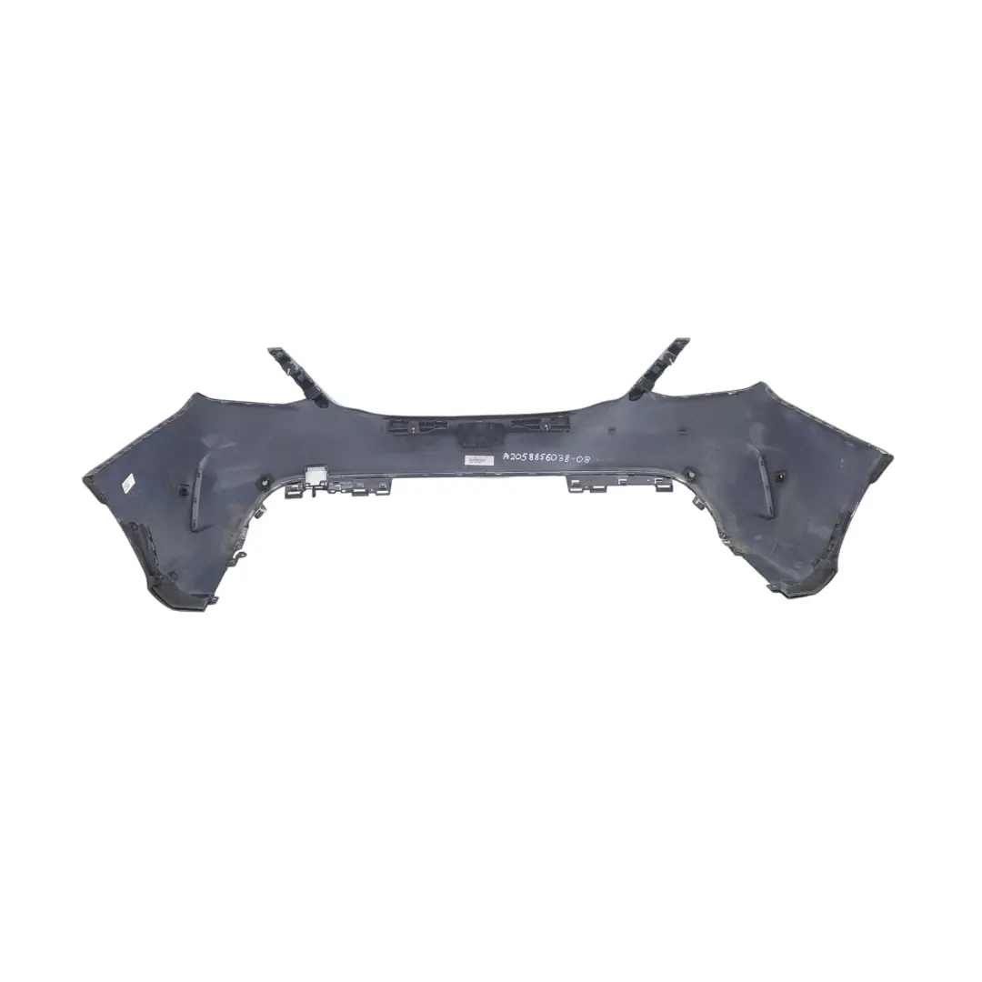 Bumper Rear Trim Panel AMG Obsidian Black Metallic - 197 to Mercedes W205 with Part number A2058856038 Mercedes W205 Bumper Rear Trim Panel AMG Obsidian Black Metallic - 197 - SKU A2058856038-OB - Part number A2058856038