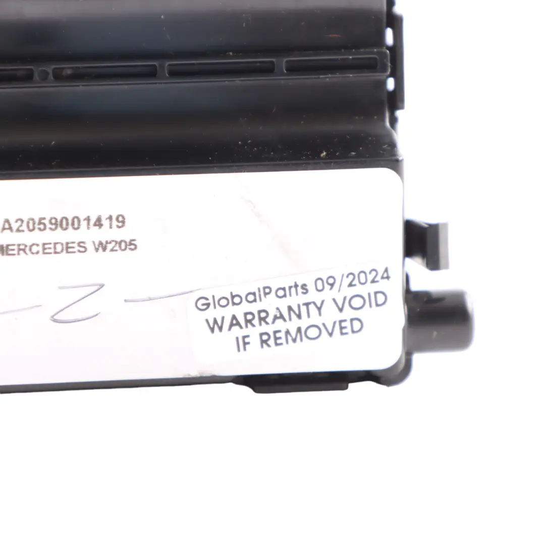 Conditioning Climat A/C Control Module to Mercedes W205 GLC X253 Air with Part number A2059001419 Mercedes W205 GLC X253 Air Conditioning Climat A/C Control Module - SKU A2059001419 - Part number A2059001419