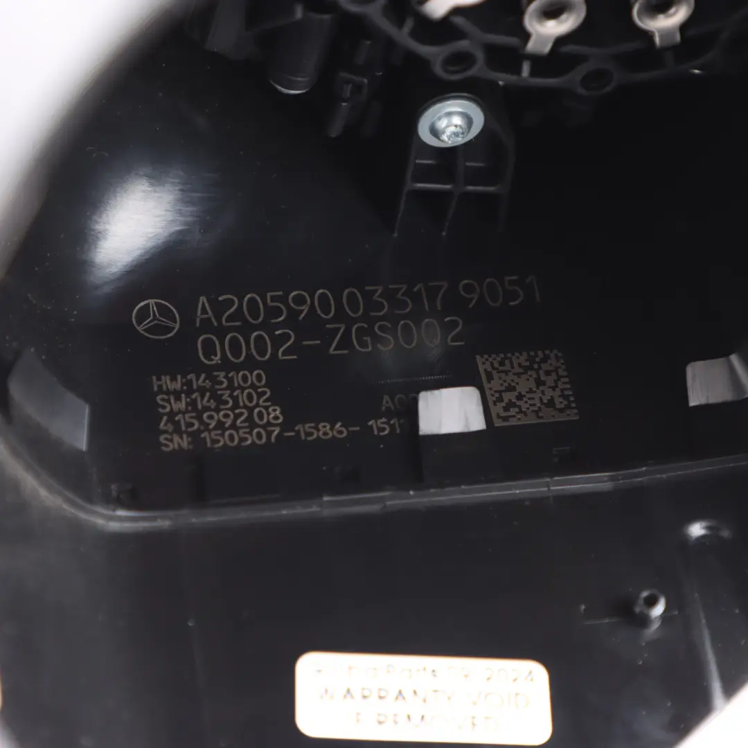 Mercedes W205 Steering Column Cluster Indicator Wiper Stalk Squib - SKU A2059003317 - Part number A2059003317