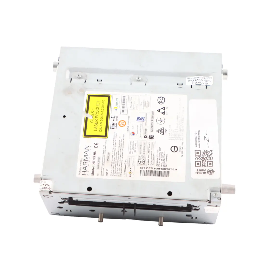 Head Unit Mercedes W205 GLC X253 COMAND Multimedia Stereo Unit to with Part number A2059007721 Head Unit Mercedes W205 GLC X253 COMAND Multimedia Stereo Unit - SKU A2059007721 - Part number A2059007721