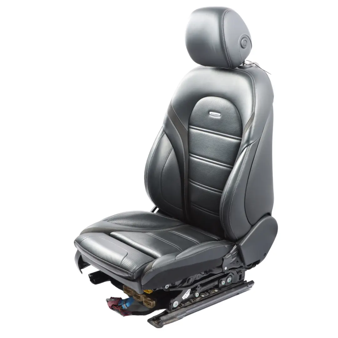 Front Seat Mercedes W205 C63 AMG Interior Heated Memory Right O/S Leather Black  - SKU A2059105906-1 - Part number A2059105906