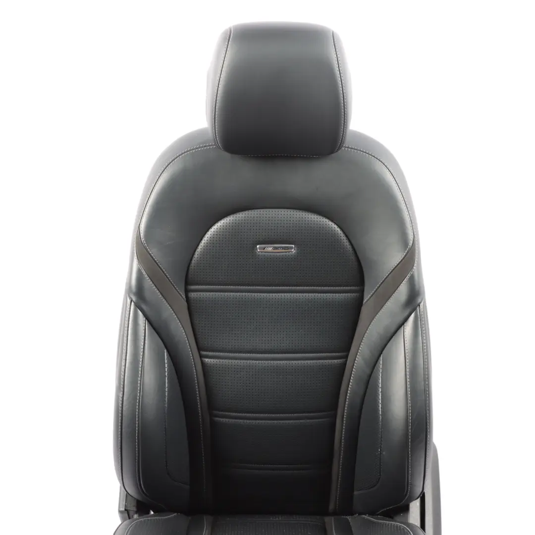 Front Seat Mercedes W205 C63 AMG Interior Heated Memory Left N/S Leather Black to with Part number A2059105906 Front Seat Mercedes W205 C63 AMG Interior Heated Memory Left N/S Leather Black - SKU A2059105906-2 - Part number A2059105906
