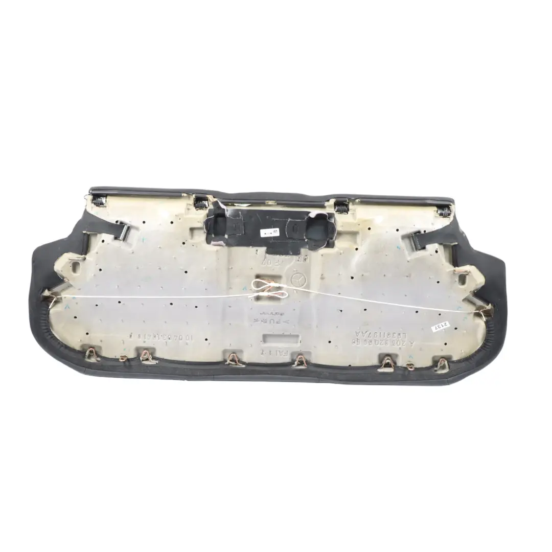Mercedes W205 Rear Seat Bench Couch Cover Trim Black Leather Nappa Semi-Aniline - SKU A2059205004 - Part number A2059205004