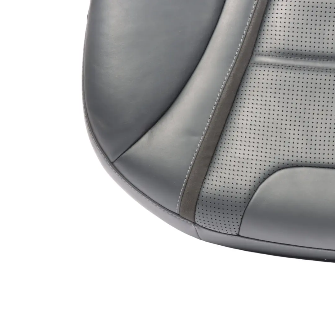 Mercedes W205 Rear Seat Bench Couch Cover Trim Black Leather Nappa Semi-Aniline - SKU A2059205004 - Part number A2059205004