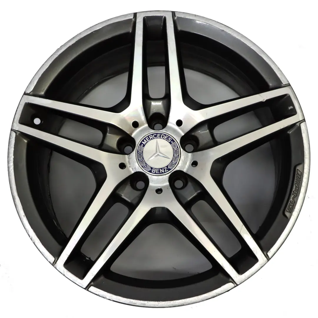 Front Wheel Alloy Rim 18" 5 Double Spoke 8J ET:45 to Mercedes C207 AMG with Part number A2074010000 Mercedes C207 AMG Front Wheel Alloy Rim 18" 5 Double Spoke 8J ET:45 - SKU A2074010000-1 - Part number A2074010000