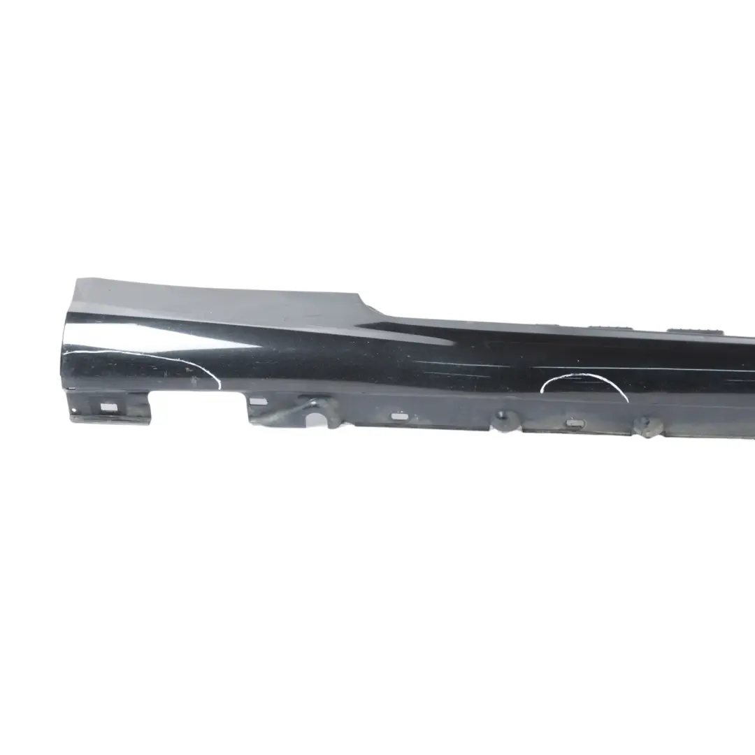 W207 Side Skirt AMG Door Sill Cover Right O/S Obsidian Black - 197 to Mercedes with Part number A2076981454 Mercedes W207 Side Skirt AMG Door Sill Cover Right O/S Obsidian Black - 197 - SKU A2076981454-OB - Part number A2076981454