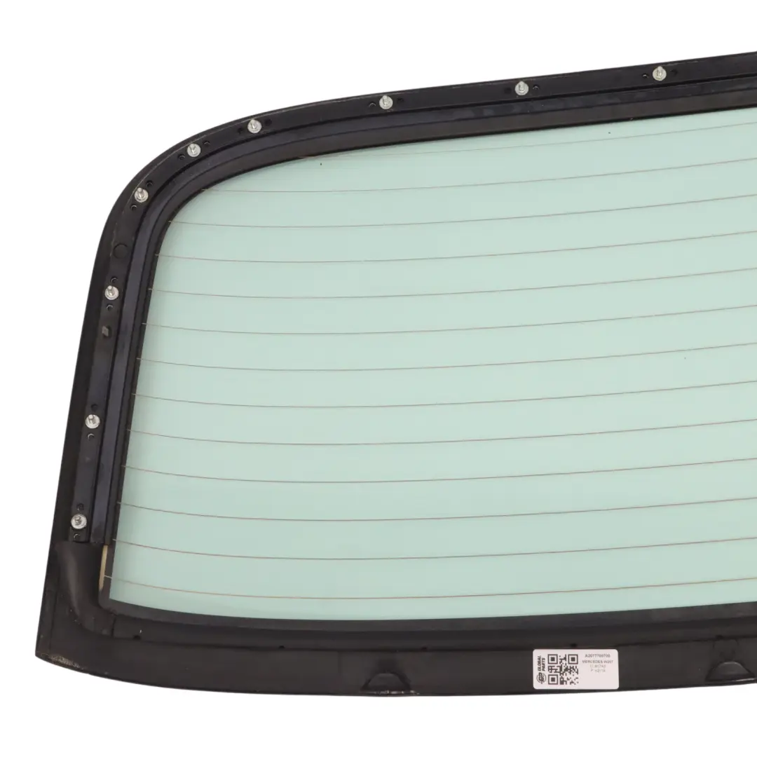 Mercedes A207 Folding Top Convertible Rear Window Glass Glazing AS2 - SKU A2077700700 - Part number A2077700700