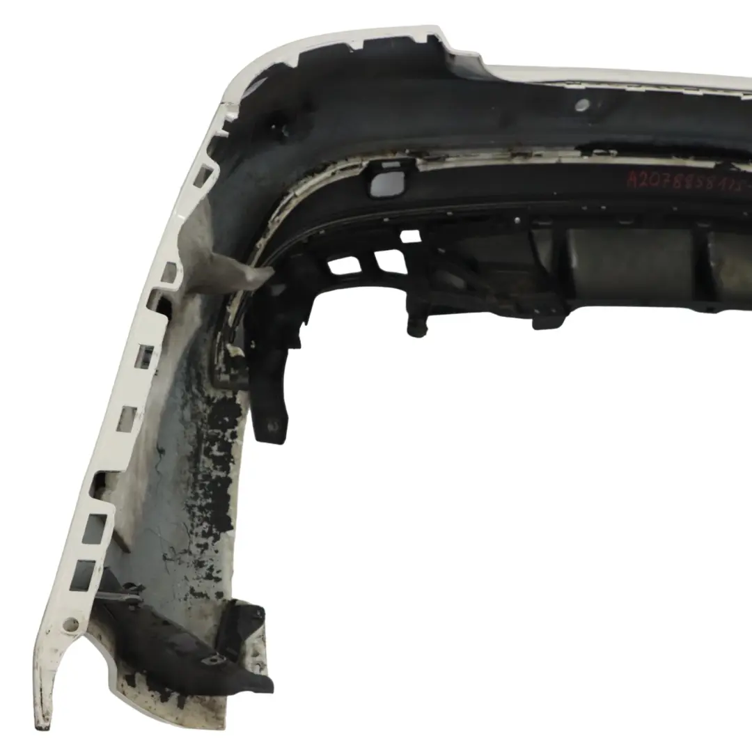 Bumper Mercedes W207 AMG Sport Rear Bumper Covering Diamond White - 799 to with Part number A2078858125 Bumper Mercedes W207 AMG Sport Rear Bumper Covering Diamond White - 799 - SKU A2078858125-DWM - Part number A2078858125