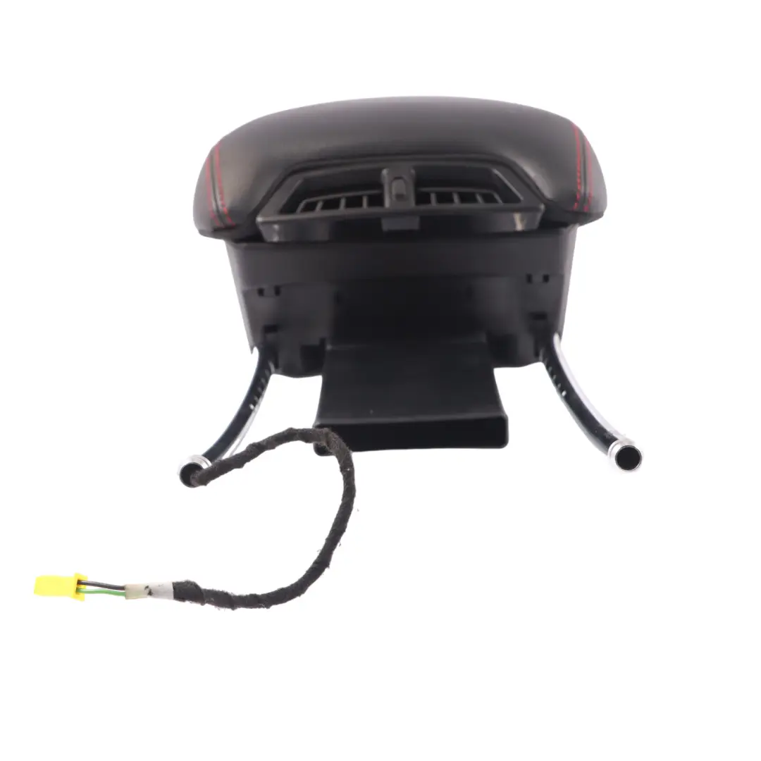 Mercedes W207 Seat Headrest Heated Front Right O/S Black Leather Red Seam AMG - SKU A2079700300 - Part number A2079700300