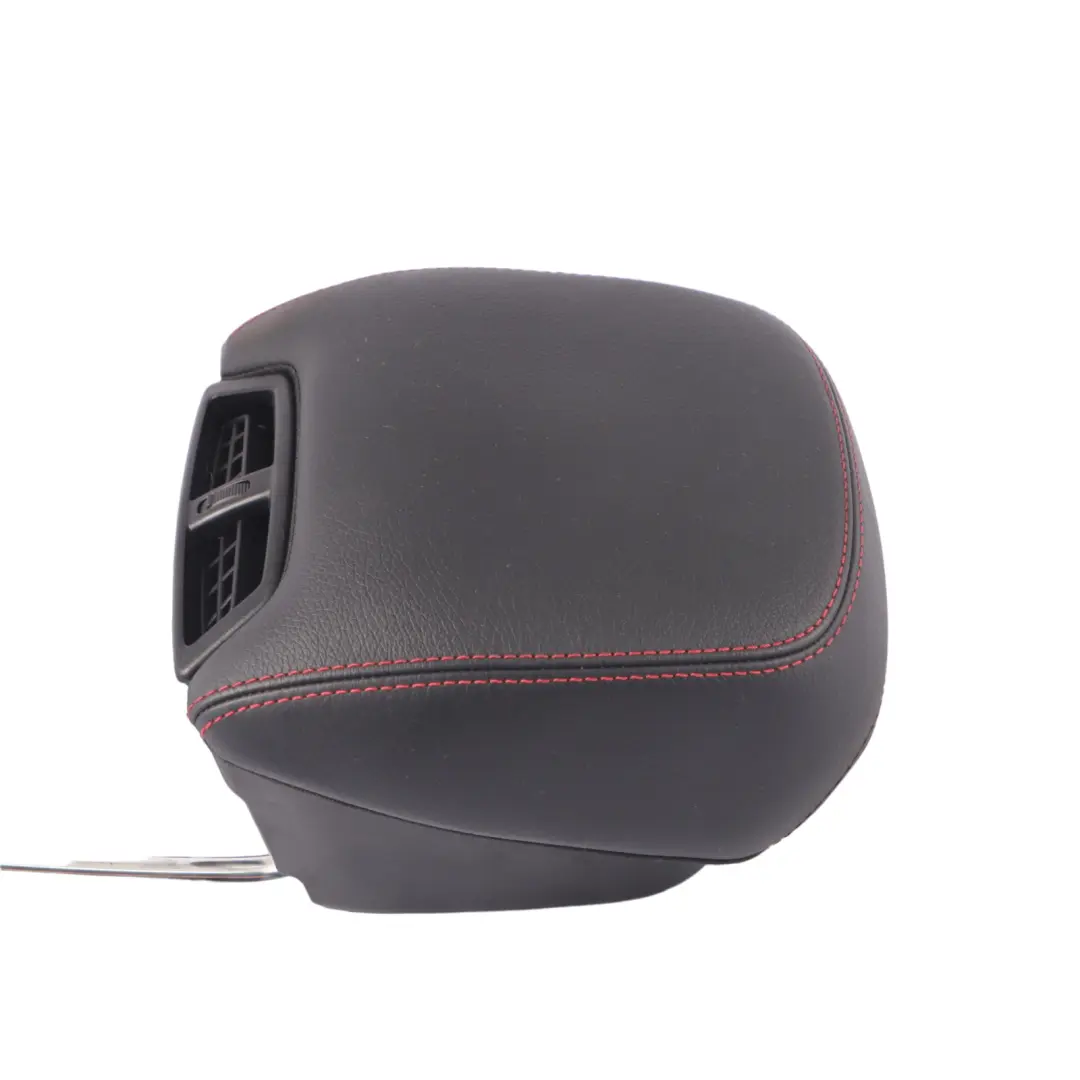 Mercedes W207 Seat Headrest Heated Front Right O/S Black Leather Red Seam AMG - SKU A2079700300 - Part number A2079700300