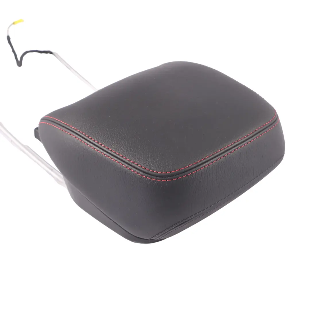 Mercedes W207 Seat Headrest Heated Front Right O/S Black Leather Red Seam AMG - SKU A2079700300 - Part number A2079700300
