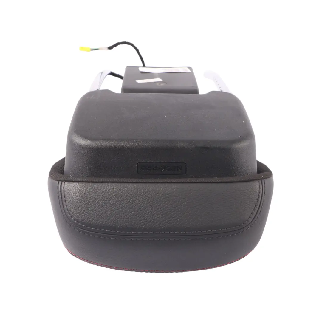 Mercedes W207 Seat Headrest Heated Front Right O/S Black Leather Red Seam AMG - SKU A2079700300 - Part number A2079700300