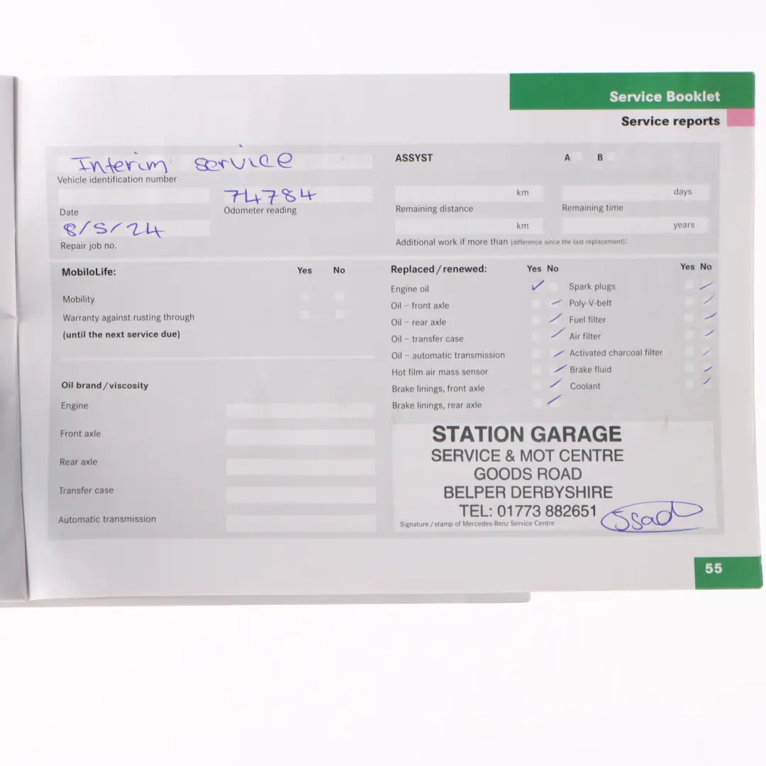 Mercedes CLK C209 Owner's Manual Handbook Booklet Case - SKU A2095847297 - Part number A2095847297