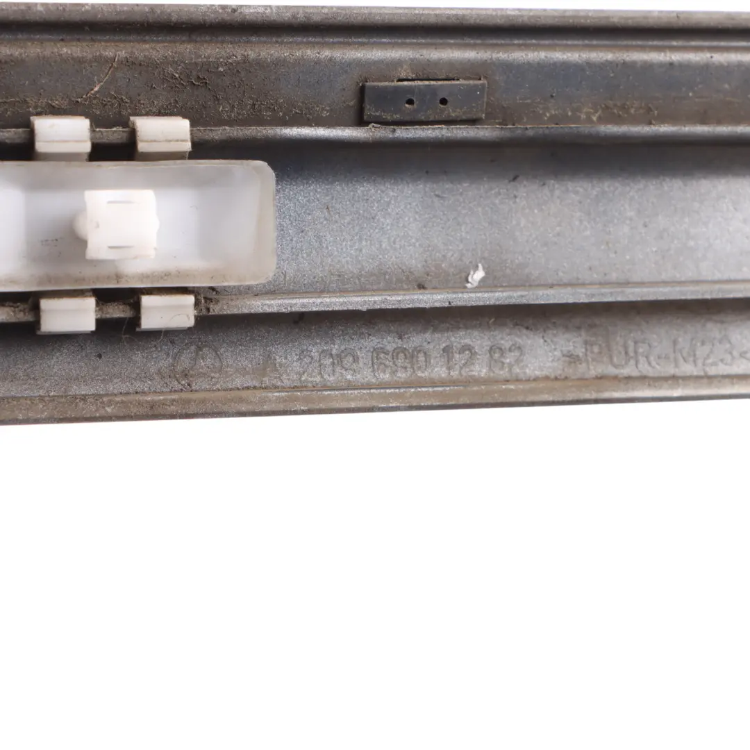 Body Moulding Trim Strip Right O/S Cubanite Silver 723 to Mercedes C209 with Part number A2096901282 Mercedes C209 Body Moulding Trim Strip Right O/S Cubanite Silver 723 - SKU A2096901282-CS - Part number A2096901282