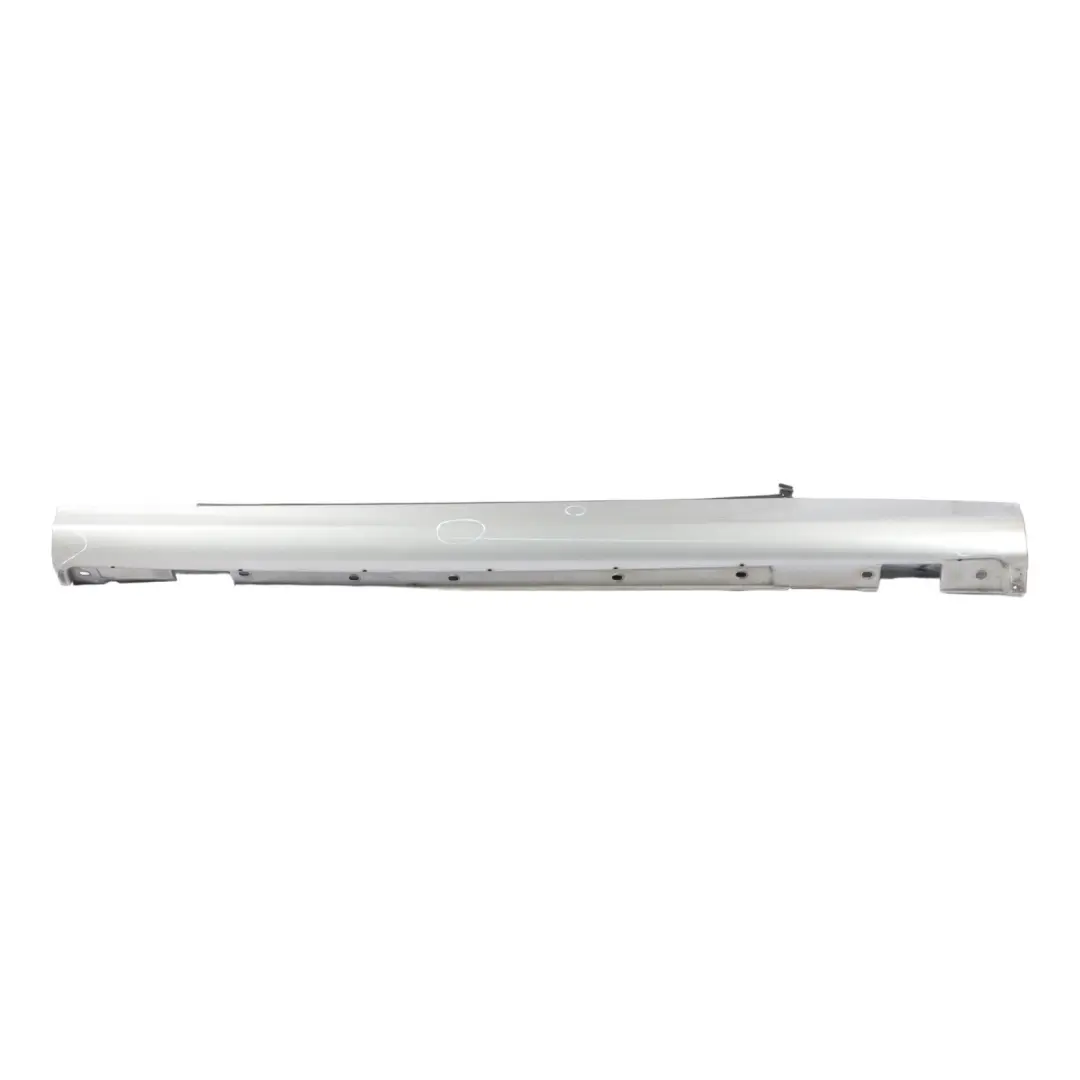 Door Sill Side Cover Skirt Left N/S Cubanite Silver 723 to Mercedes CLK C209 with Part number A2096980354 Mercedes CLK C209 Door Sill Side Cover Skirt Left N/S Cubanite Silver 723 - SKU A2096980354-CS - Part number A2096980354