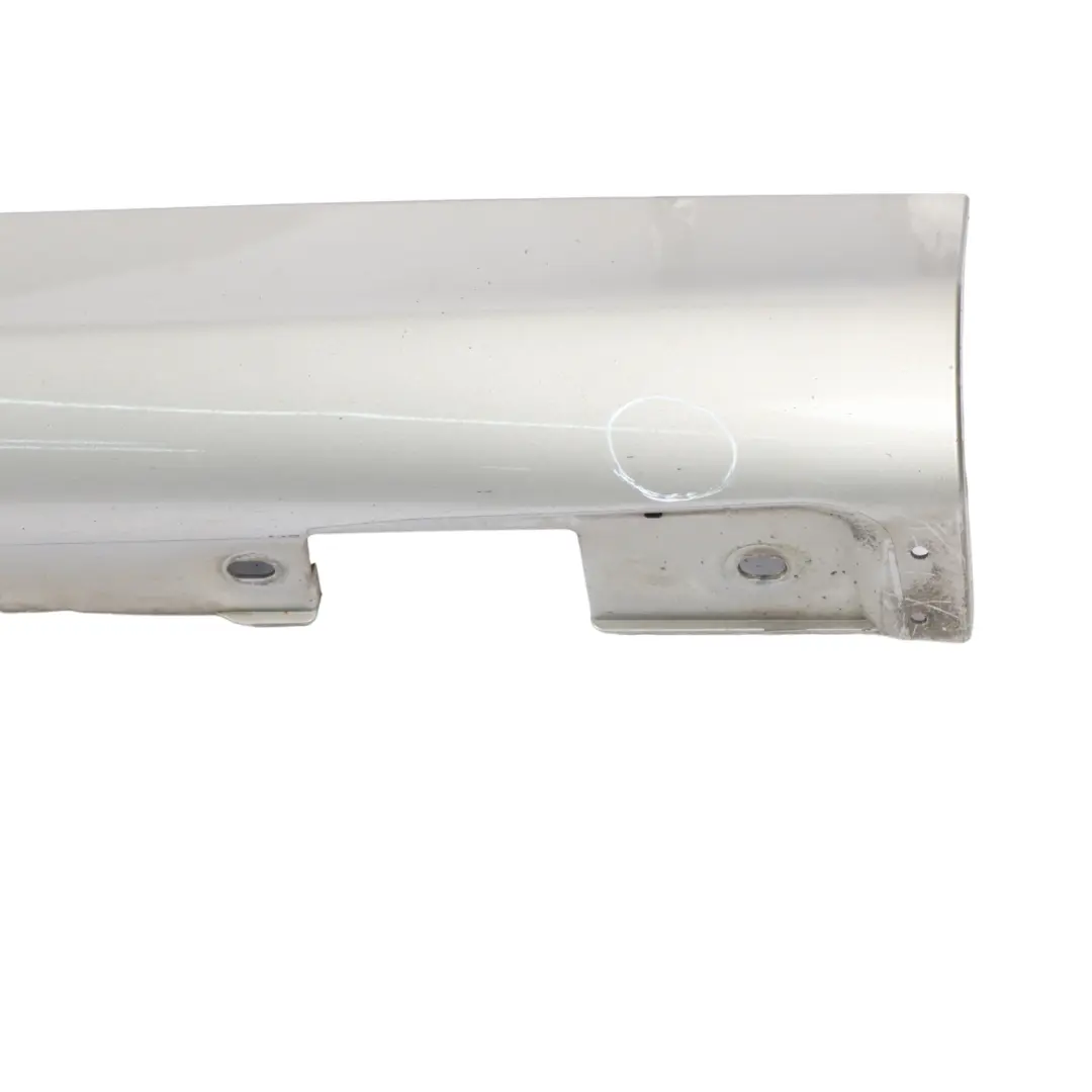 Door Sill Side Cover Skirt Left N/S Cubanite Silver 723 to Mercedes CLK C209 with Part number A2096980354 Mercedes CLK C209 Door Sill Side Cover Skirt Left N/S Cubanite Silver 723 - SKU A2096980354-CS - Part number A2096980354