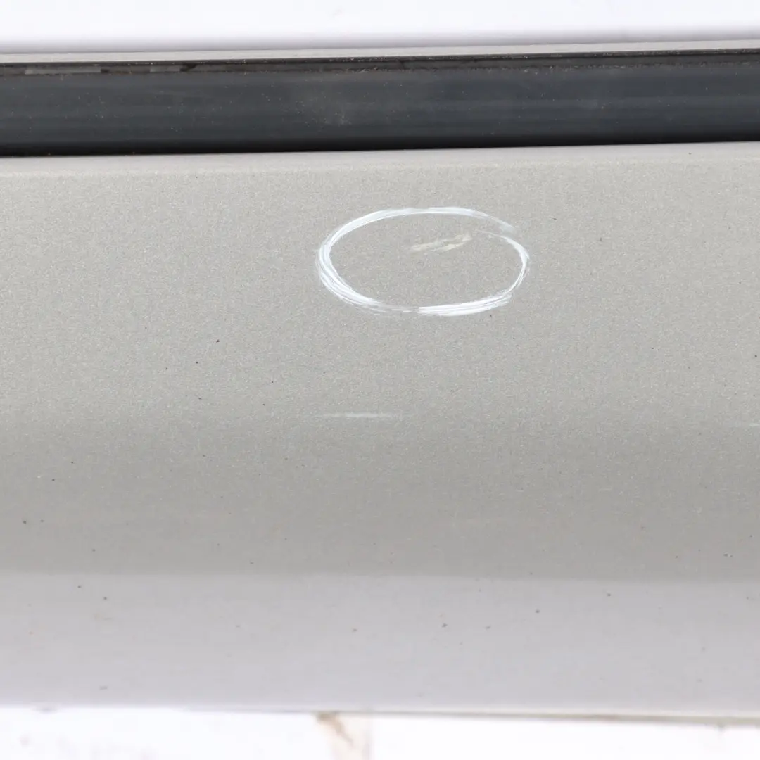 Door Sill Side Cover Skirt Left N/S Cubanite Silver 723 to Mercedes CLK C209 with Part number A2096980354 Mercedes CLK C209 Door Sill Side Cover Skirt Left N/S Cubanite Silver 723 - SKU A2096980354-CS - Part number A2096980354