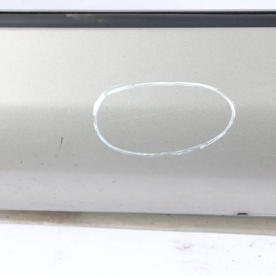 Door Sill Side Cover Skirt Left N/S Cubanite Silver 723 to Mercedes CLK C209 with Part number A2096980354 Mercedes CLK C209 Door Sill Side Cover Skirt Left N/S Cubanite Silver 723 - SKU A2096980354-CS - Part number A2096980354