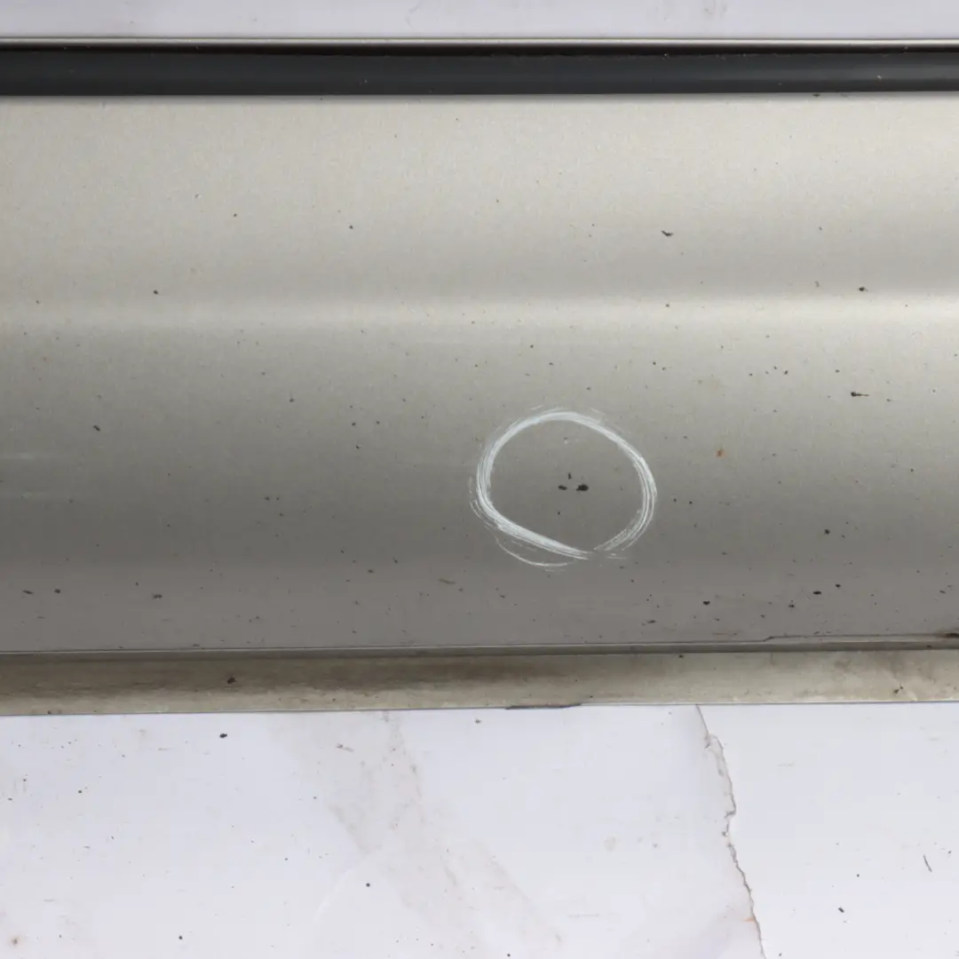 Door Sill Side Cover Skirt Right O/S Cubanite Silver - 723 to Mercedes CLK C209 with Part number A2096980454 Mercedes CLK C209 Door Sill Side Cover Skirt Right O/S Cubanite Silver - 723 - SKU A2096980454-CS - Part number A2096980454