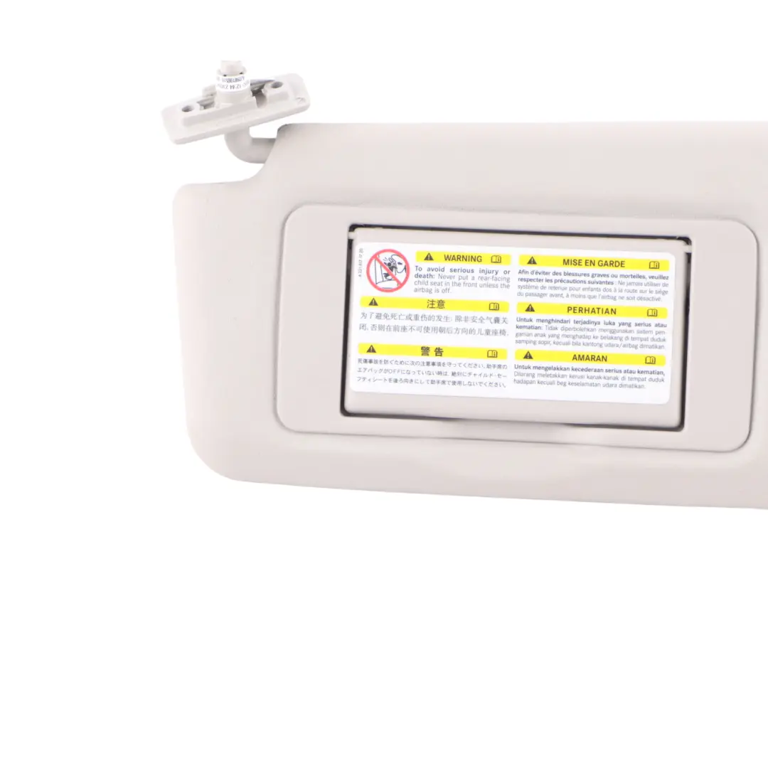 Mercedes W203 Sun Visor Cover Left N/S Trim Panel Mirror Grey - SKU A2098100510 - Part number A2098100510